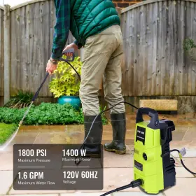 Runinmist 742346971278 Electric Pressure Washer 1800psi 1.6gpm Portable Power With #2