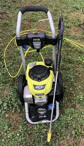 11073830 Ryobi Gas Pressure Washer 3000 Psi 2.3 Gpm 167cc Honda Engine With 5-in-1 Nozzle