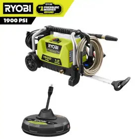 1900 Ryobi 313095150131 Psi 1.2 Gpm Cold Water Wheeled Electric Pressure Washer With 12 Inch Surface 1900 Ryobi 313095150131 Psi 1.2 Gpm Cold Water Wheeled Electric Pressure Washer With 12 Inch Surface