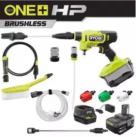 6568 Ryobi 18-volt Brushless Ezclean 600 Psi Cordless Electric Power Cleaner