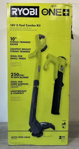 Pclck201k Ryobi R 20-7 18v One 2-tool Combo Kit String Trimmer And 250 Cfm Blower