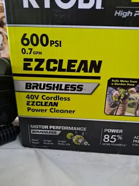 Ry124052kvnm Ryobi 40v Hp 600 Psi Ez Clean Power Cleaner Brushless Tool Only Used Lightly K #2