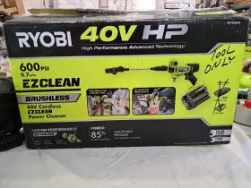 Ry124052kvnm Ryobi 40v Hp 600 Psi Ez Clean Power Cleaner Brushless Tool Only Used Lightly K