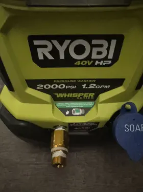 Ry40306btl Ryobi Cordless Pressure Washer 40v 2000psi #2