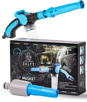 Salty Captain 744110316650 Captains Musket Pressure Washer Gun With Eco-friendly Foam Cannon Adjustable N