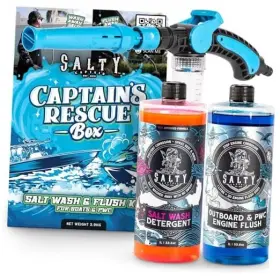 Bunwfrp1l Salty Captain Boat Cleaner Kit 3pcs Wash Set With Salt Away Detergent