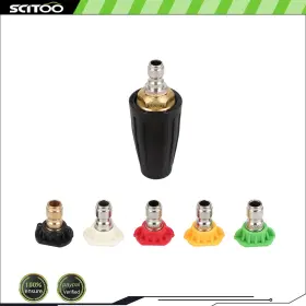 Scitoo Cnb180fg189d41 1/4 Inch 4.0 Gpm High Pressure Washer Rotating Turbo Nozzle Spray Tip 3000 Psi Black