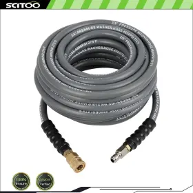Cnb180fg194d37 Scitoo 50ft X 3/8 Inch Non-marking 4800psi High Pressure Washer Hose Gray