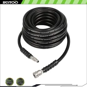 Cnb180fg199d34 Scitoo 50ft 3/8 Inch Hot Water Pressure Washer Hose Rubber Power 4800 Psi