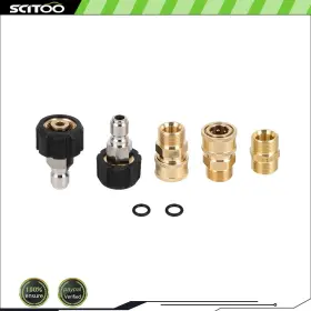Cnb180fg211d23 Scitoo 5 Pcs 5000 Psi Pressure Washer Adapter Set For Washers Hose And Guns