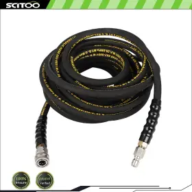 Cnb180fg214d21 Scitoo 4000psi Pressure Washer Hose Hot/cold Water 1/4 Inch Kink Wear With 3/8 Quick