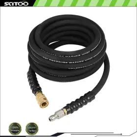 Cnb180fg219d17 Scitoo 25ft 4800psi Pressure Washer Hose 1/4 Inch Hot/cold Water Replacement Extension