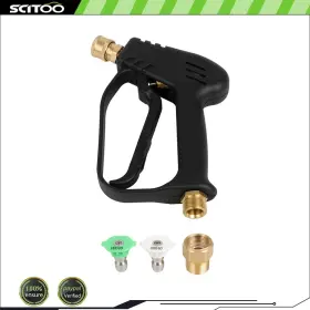 Cnb180fg221d15 Scitoo Short Pressure Washer Gun With M22-14mm Inlet Stubby High Handle New