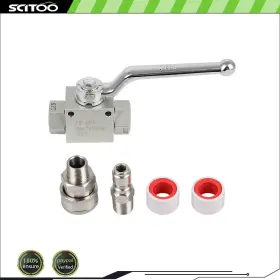 Cnb180fg222d14 Scitoo Stainless Steel High Pressure Washer Ball Valve Kit For Power Hose 3/8 In