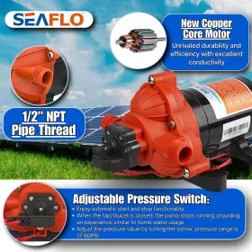 Seaflo 647336944273 Dc Diaphragm Pump - 12v 3.0 Gpm 45psi With Automatic Switch #3