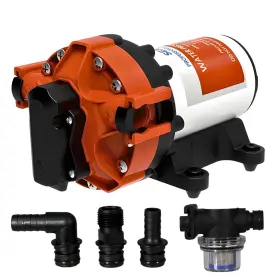 5-chamber Seaflo 810039492185 12v 56a Series 5.0 Gpm Variable Speed Smart On Demand Marine/rv Dia