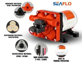 Sfdp1-030-055-42 Seaflo 42 Series Diaphragm Pump With Bypass For Reduced Cycling 12v/24v 3.0gp #3