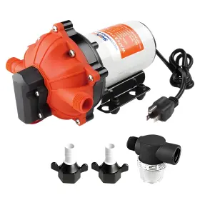 Sfdpa1-050-060-55 Seaflo 55-series Industrial Water Pressure Pump With Power Plug For Wall Outlet - 115va