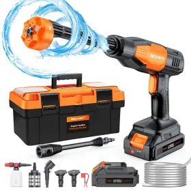 1089zzz558yus Sealight Cordless Pressure Washer 970psi Portable Power With 3.0ah Dual Batteries