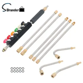 1161330 Sellbrander 97 Inch Pressure Washer Extension Wand Replaceable Stainless Steel Power