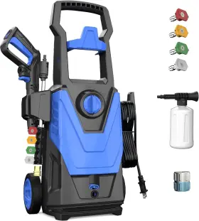 Ag1502 Sen-qii Electric Pressure Washer - 5000psi Max 3.2gpm Power Powered With