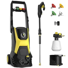 G1504-blk1 Sen-qii Pressure Washer - 4800psi 3.2gpm Max Electric Power With 20ft Hose And