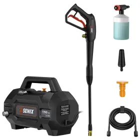 1700 Senix 843212113836 13 Amp Electric Pressure Washer - Psi 1.2 Gpm Compact Foam Cannon