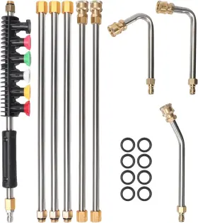 Seply 445051212294 Pressure Washer Extension Wand Upgrade 9 Pack Power Lance With 6 Nozzle