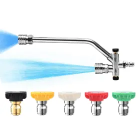 Sep10-fcdc Seply Foam Cannon Dual Connector Accessory Pressure Washer Double Tip Attachment F