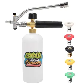 Sep15-fcdc-1n1n5 Seply Foam Cannon Dual Connector Accessory 1/4 Inch Quick 5 Pressure Wa
