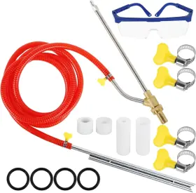 Shasuxting 946474447757 Pressure Washer Sandblasting Kit 5000 Psi Wet Sandblaster Attachment 1/4 Inch