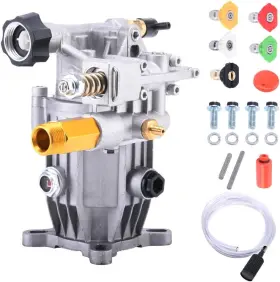 Shunxing 744759074676 3/4ftft Shaft Horizontal Pressure Washer Pump 3000 Psi 2.5 Gpm Power