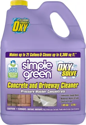 Simple Green 2310000418233 Oxy Solve Concrete And Driveway Pressure Washer Cleaner Purple Un