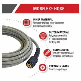 41109 Simpson Morflex Technology Hose 3700 Psi 5/6- Inch X 50-ft. -41109