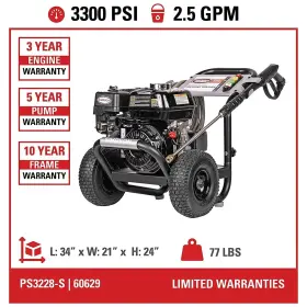 60629r-24-u-b Simpson Powershot Professional Pressure Washer Black Used #2