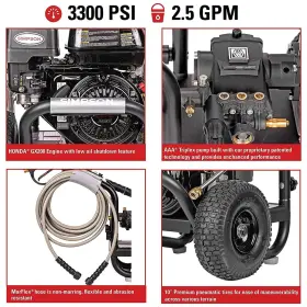 60629r-24-u-b Simpson Powershot Professional Pressure Washer Black Used #3