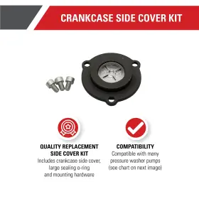 7105921 Simpson 636893406553 Cleaning Crankcase Side Cover Kit For Pressure Washer Pumps Black #2