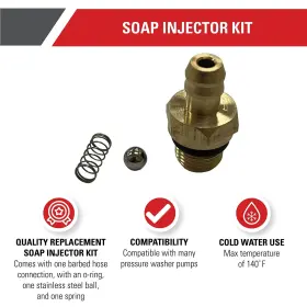 7104228 Simpson 636893407277 Cleaning Replacement Soap Injector Kit For Pressure Washer #2