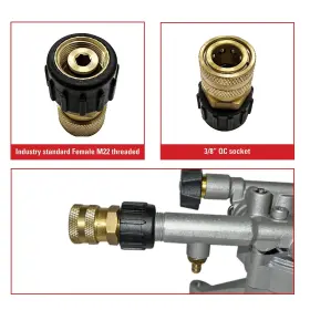 7200068 Simpson 636893407437 Cleaning Qc Socket For Pressure Washer Pumps Up To 4500 Psi Brass F #3