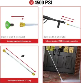 80479 Simpson Cleaning Universal 31-inch Pressure Washer Wand For Cold Water Use #3