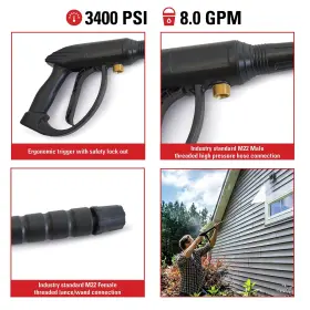 80147 Simpson 879399001529 Cleaning Universal Pressure Washer For Cold Water Use Up To 3400 Psi #3