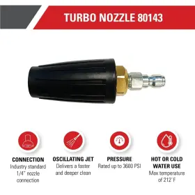 80143 Simpson 879399001758 Cleaning 3600 Psi Universal Turbo Pressure Washer Nozzle 1/4-inch Quic #2