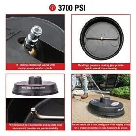 80165 Simpson 879399001772 Cleaning Universal 15 Inch Steel Pressure Washer Surface Cleaner Fo #3