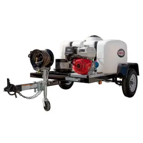 95002 Simpson Professional 4200 Psi Gas - Cold Water Pressure Washer Trailer With C