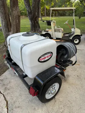 95003 Simpson 4200 Psi 4.0 Gpm Cold Water Pressure Washer Mobile Trailer New