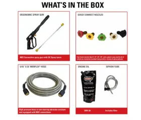 Ms61367 Simpson 3 400 Psi 2.5 Gpm Gas Cold Water Megashot Pressure Washer #sheb #3