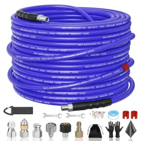Swj-p000 Sitimimil Sewer Jetter Kit For Pressure Washer 50ft 5800psi Hose Kink-f Swj-p000 Sitimimil Sewer Jetter Kit For Pressure Washer 50ft 5800psi Hose Kink-f
