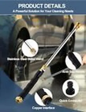 Sixrome 313088437409 2024 Upgraded Jet Nozzle Power Washer For Garden Hose Includes 2 High Gray #3