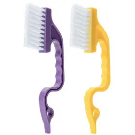 Optc002s326vc Slick Solutions Slick- Window Track Cleaning Brush 2 Pack Yellow/purple