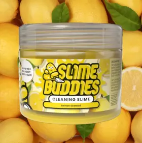 Sb-160-lemon-amz Slime Buddies Cleaning Gel Lemon Scented Car Interior Cup Holder And Keyboar